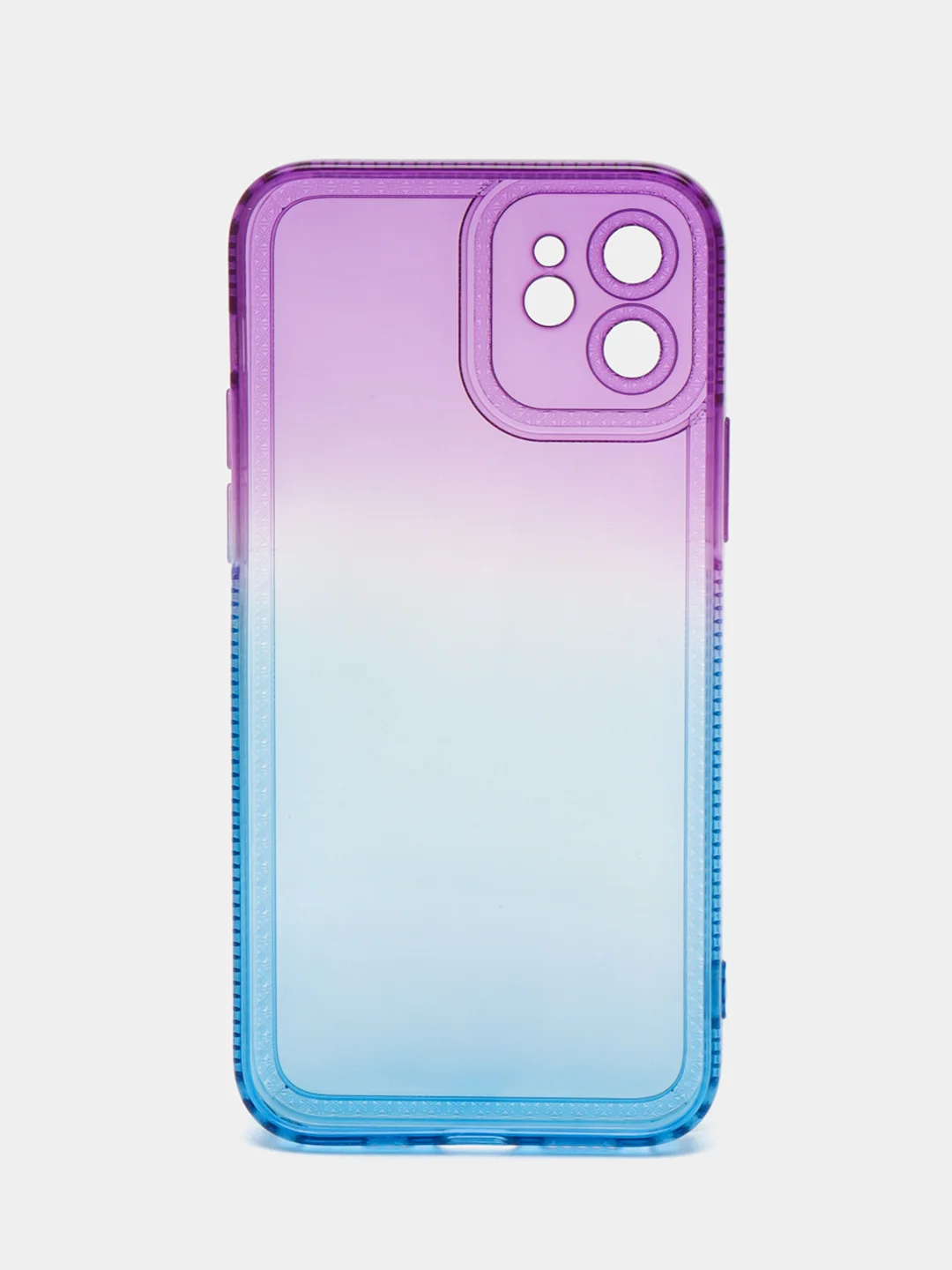 Фиолетовый чехол для iPhone X XS XR 11 12 13 Pro Max mini 7 8 Plus айфон про макс градиентный