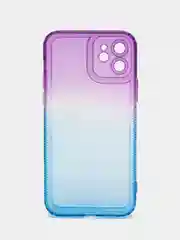 Фиолетовый чехол для iPhone X XS XR 11 12 13 Pro Max mini 7 8 Plus айфон про макс градиентный
