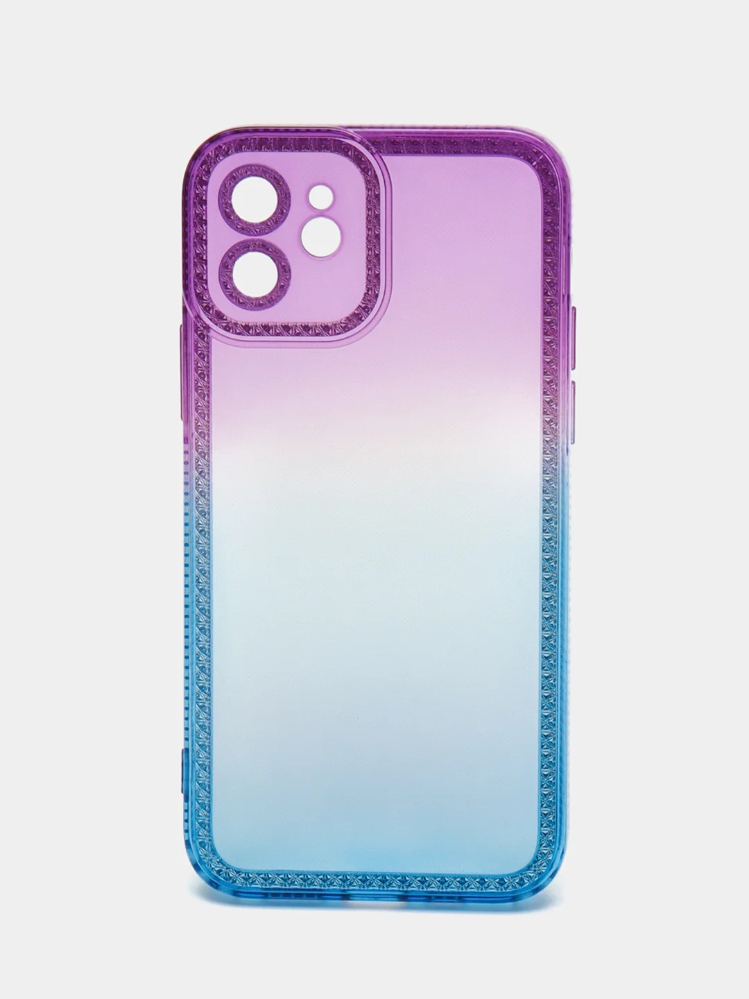 Фиолетовый чехол для iPhone X XS XR 11 12 13 Pro Max mini 7 8 Plus айфон про макс градиентный