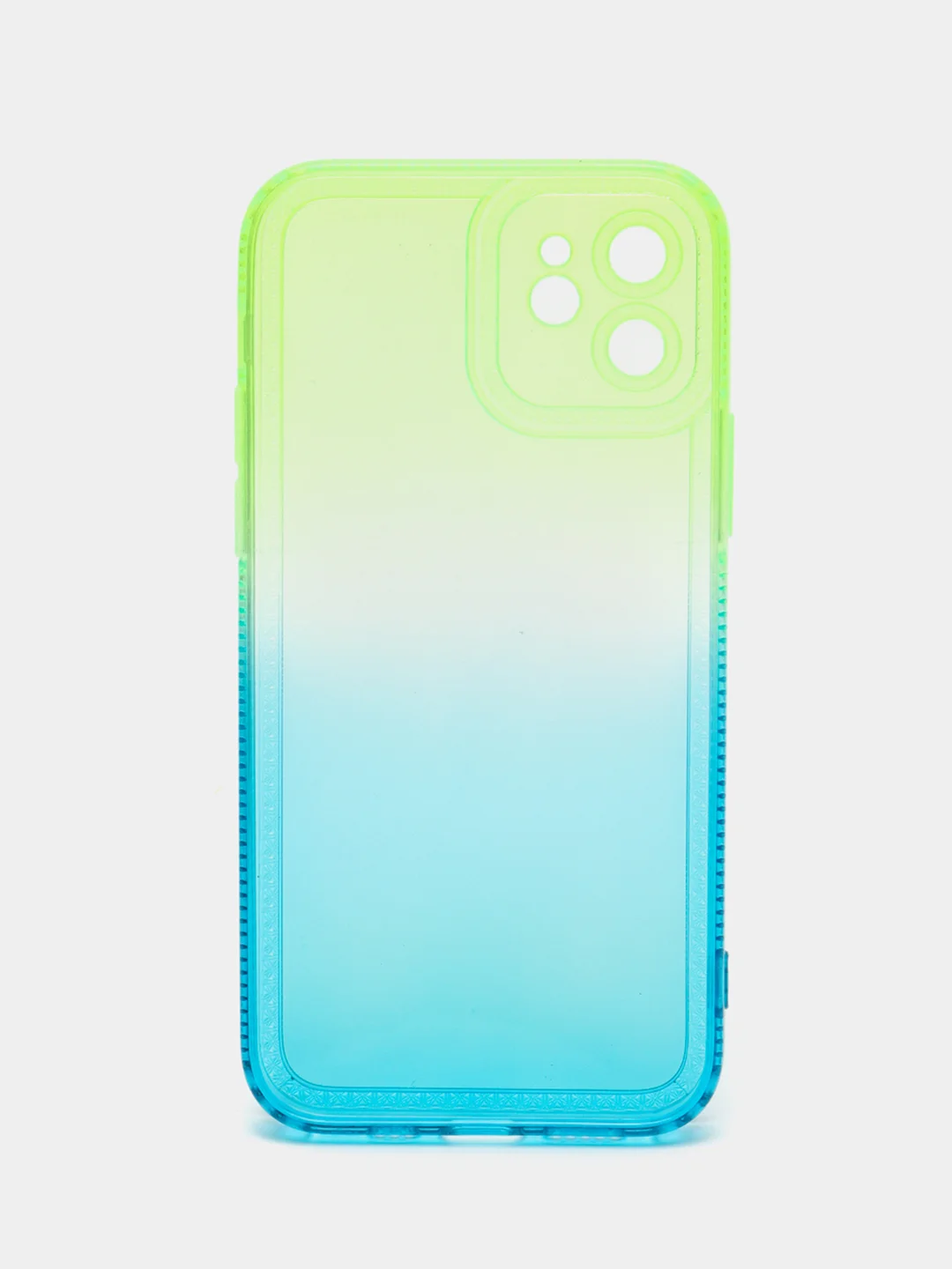 Бирюзовый чехол для iPhone X XS XR 11 12 13 Pro Max mini 7 8 Plus айфон про макс градиентный