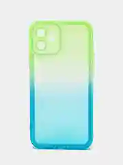 Бирюзовый чехол для iPhone X XS XR 11 12 13 Pro Max mini 7 8 Plus айфон про макс градиентный