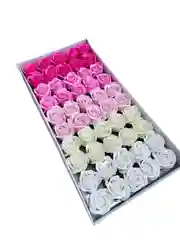 Коралловый меланж бутоны мыльных роз, 50 штук