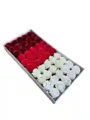 Красный бутоны мыльных роз, 50 штук