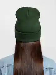Зеленый шапка-бини Toprock Caps унисекс, зимняя, 21 цвет