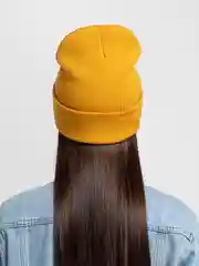 Горчичный шапка-бини Toprock Caps унисекс, зимняя, 21 цвет