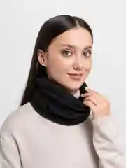 Черный снуд Toprock, унисекс, флисовый, 20 расцветок