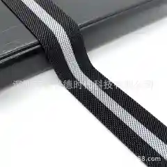 Угольный металлический ремешок для Xiaomi Amazfit Bip, Samsung S2 Classic (Lite), GT / GTS