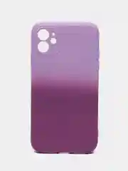 Тёмно-розовый чехол градиентный для iPhone XR 11 12 13 Pro Max mini силиконовый айфон про макс
