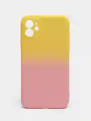 Желтый чехол градиентный для iPhone XR 11 12 13 Pro Max mini силиконовый айфон про макс