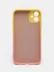 Желтый чехол градиентный для iPhone XR 11 12 13 Pro Max mini силиконовый айфон про макс