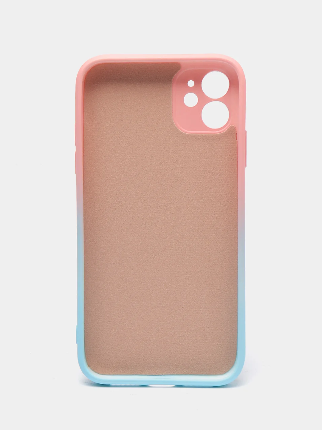 Светло-синий чехол градиентный для iPhone XR 11 12 13 Pro Max mini силиконовый айфон про макс