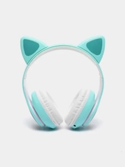 Беспроводные Bluetooth наушники с кошачьими светящимися ушками, гарнитура Cat Ear STN-28