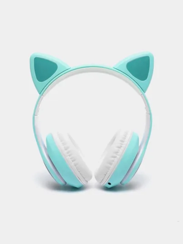 Беспроводные Bluetooth наушники с кошачьими светящимися ушками, гарнитура Cat Ear STN-28