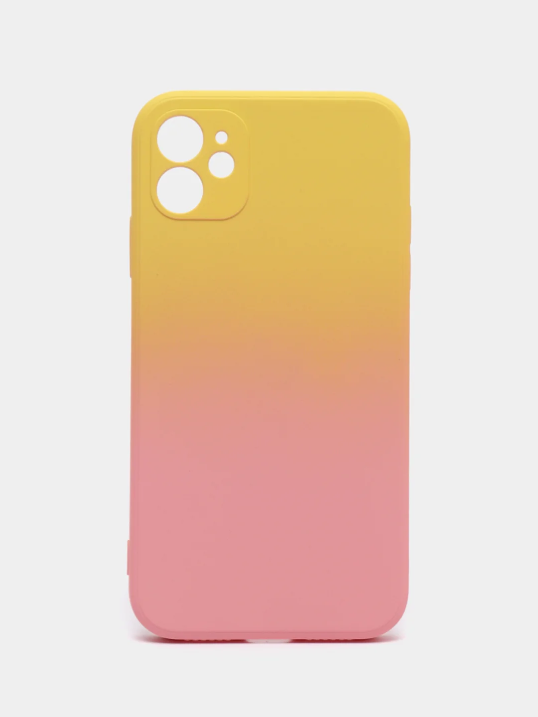 Желтый чехол для iPhone 11 / 12 / 13 Pro Max силиконовый айфон про макс