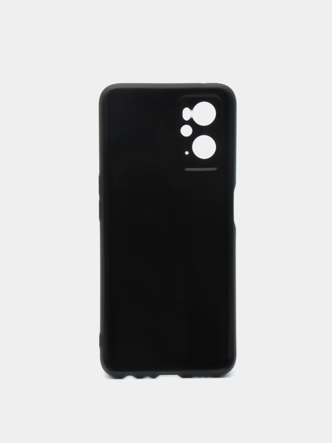 Черный чехол карбон с защитой камеры на Realme 9i / OPPO A96