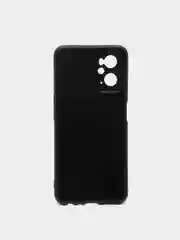 Черный чехол карбон с защитой камеры на Realme 9i / OPPO A96