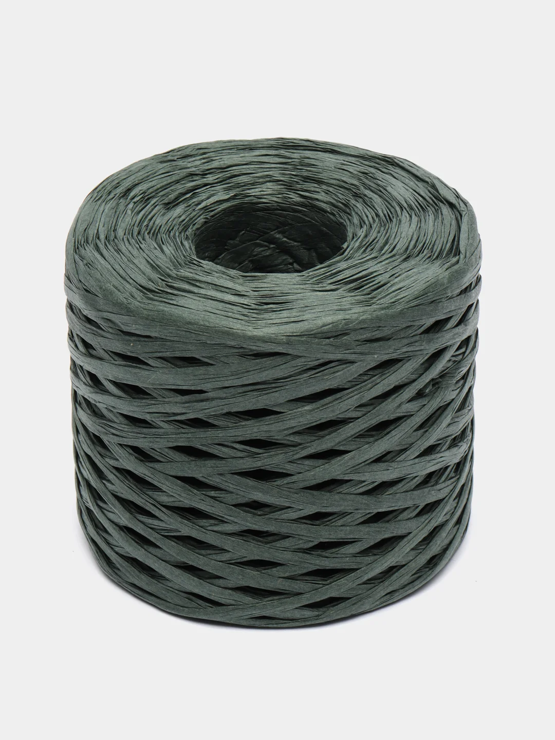 Зелёный хаки raffia T целлюлоза, 200 гр, 200 м