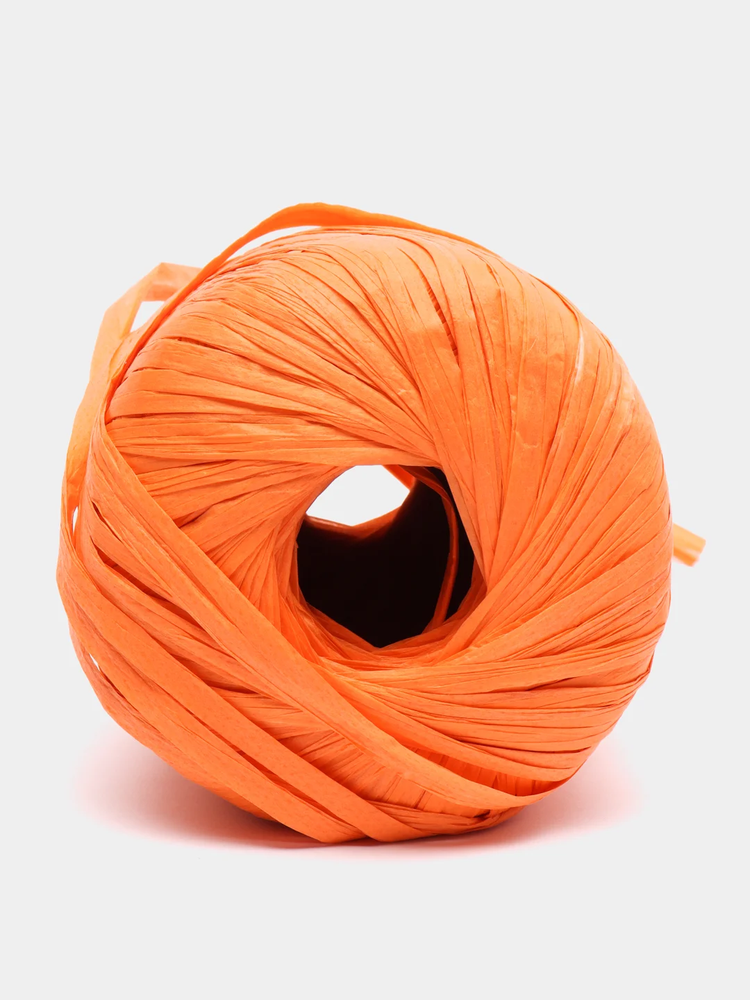 Оранжевый пряжа Fibranatura Raffia, 40 г, 90 м
