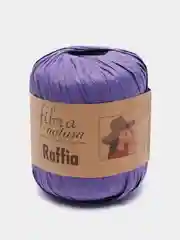 Фиолетовый пряжа Fibranatura Raffia, 40 г, 90 м