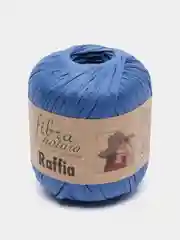 Синий пряжа Fibranatura Raffia, 40 г, 90 м