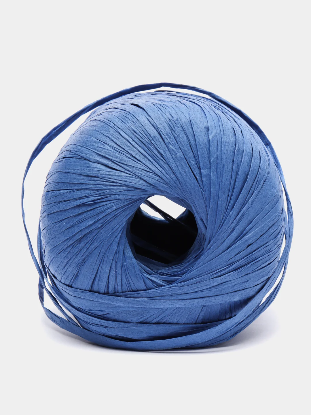 Синий пряжа Fibranatura Raffia, 40 г, 90 м
