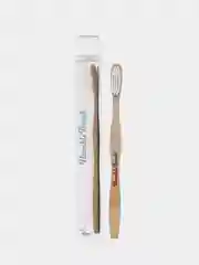 Зубная щетка для взрослых HUMBLE BRUSH из бамбука, белая, щетина средней жесткости