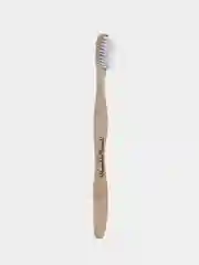 Зубная щетка для взрослых HUMBLE BRUSH из бамбука, белая, щетина средней жесткости