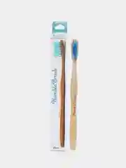 Зубная щетка для взрослых HUMBLE BRUSH из бамбука, голубая, мягкая щетина
