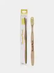 Зубная щетка для взрослых HUMBLE BRUSH из бамбука, желтая, мягкая щетина
