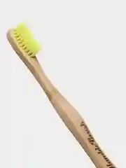 Зубная щетка для взрослых HUMBLE BRUSH из бамбука, желтая, мягкая щетина