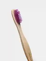 Зубная щетка для взрослых HUMBLE BRUSH из бамбука, фиолетовая, щетина средней жесткости