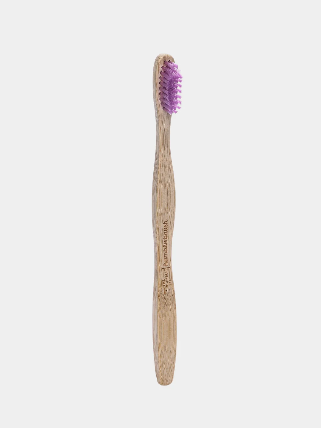 Зубная щетка для взрослых HUMBLE BRUSH из бамбука, фиолетовая, щетина средней жесткости