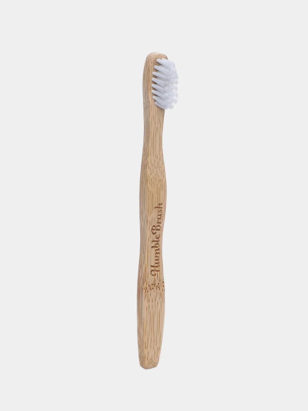 Детская зубная щетка HUMBLE BRUSH KIDS из бамбука, белая, ультрамягкая щетина