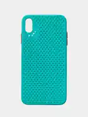 Бирюзовый чехол силиконовый с перфорацией для  Айфон iPhone  XS MAX и iPhone XR