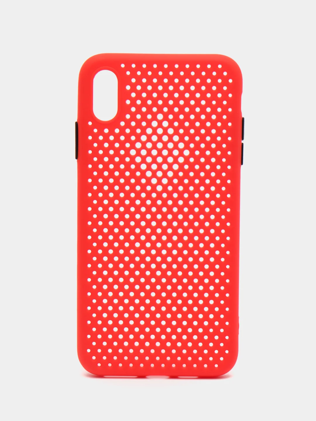 Красный чехол силиконовый с перфорацией для  Айфон iPhone  XS MAX и iPhone XR