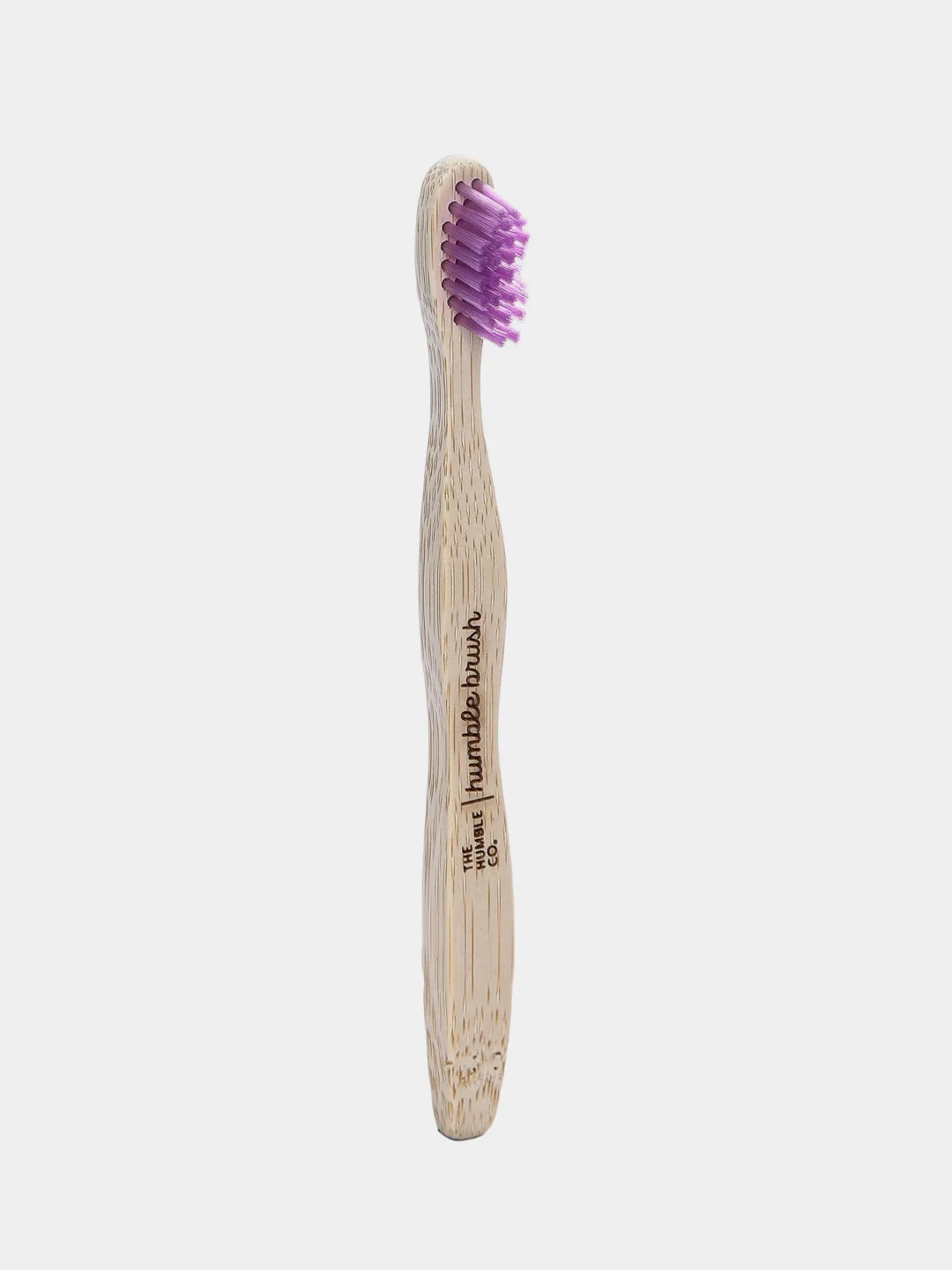 Детская зубная щетка HUMBLE BRUSH KIDS из бамбука, фиолетовая, ультрамягкая щетина