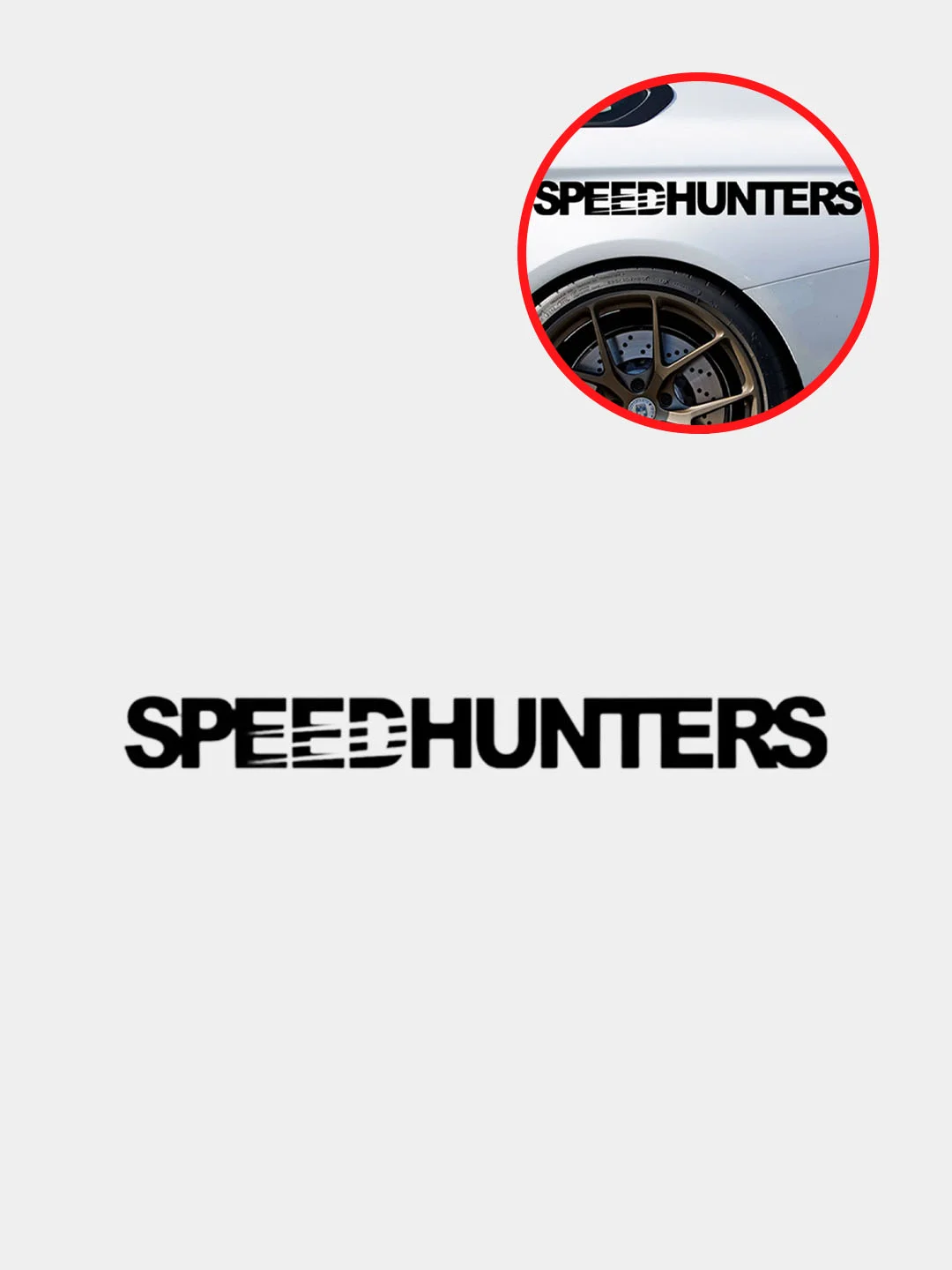 Черный наклейка на авто "SPEEDHUNTERS"