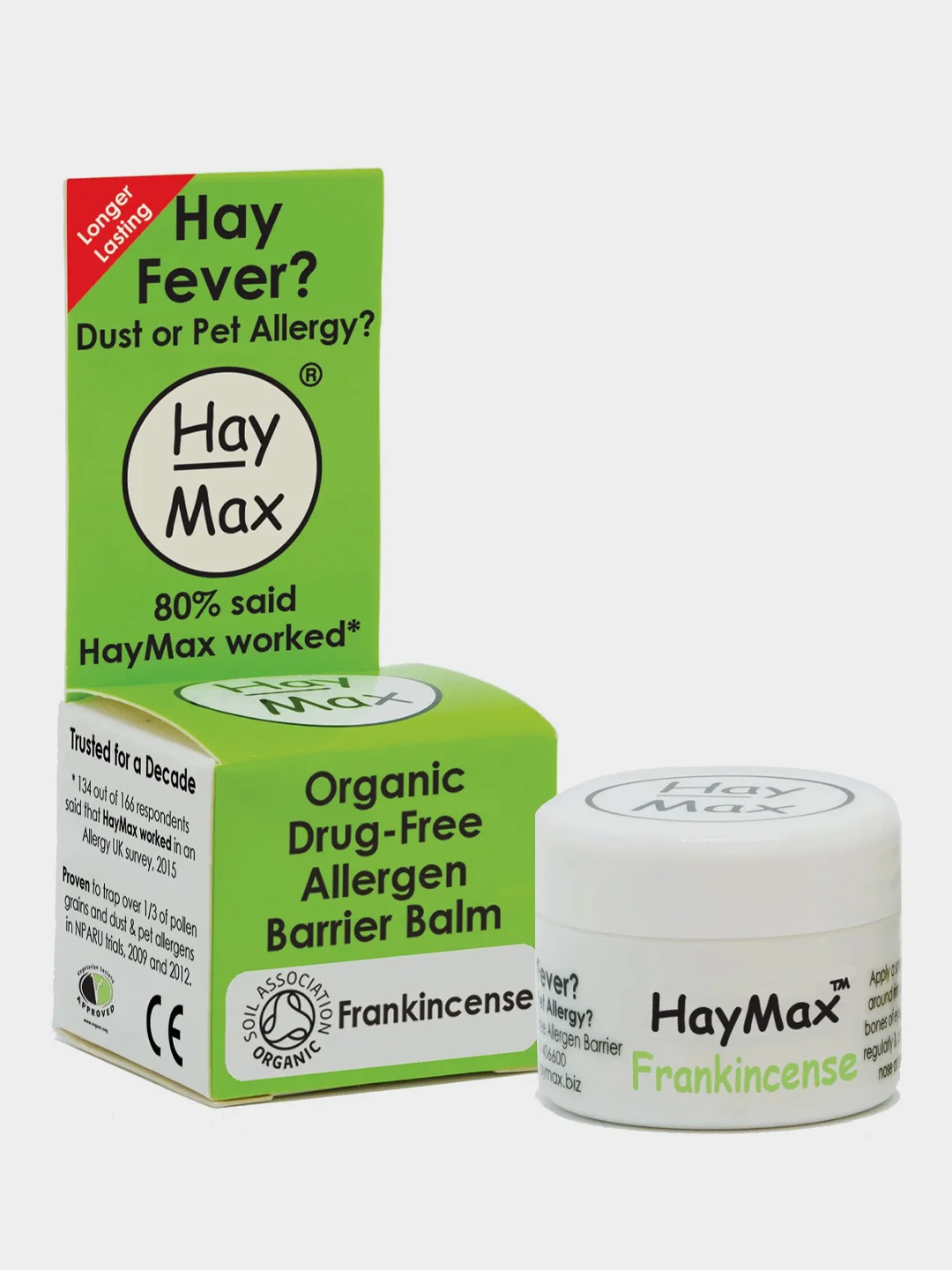 HAY MAX органический бальзам от аллергии 5 мл ,Ладан