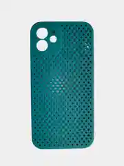 Зеленый чехол силиконовый с перфорацией для Айфон  iPhone 11 /11 Pro / 11 Pro Max / 12