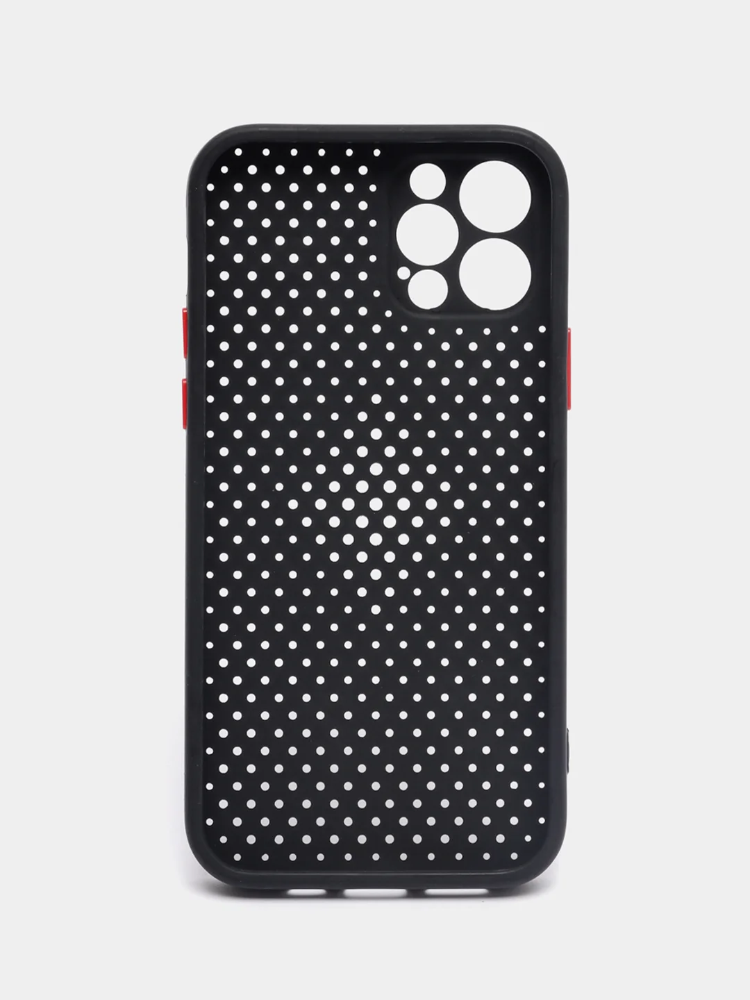 Черный чехол силиконовый с перфорацией для Айфон iPhone 11 /11 Pro / 11 Pro Max / 12