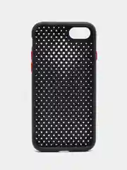 Черный чехол силиконовый с перфорацией для Айфон  iPhone 11 /11 Pro / 11 Pro Max / 12
