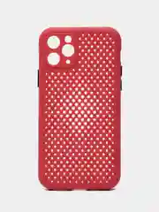Коралловый чехол силиконовый с перфорацией для Айфон  iPhone 11 /11 Pro / 11 Pro Max / 12