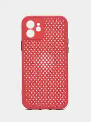 Коралловый чехол силиконовый с перфорацией для Айфон  iPhone 11 /11 Pro / 11 Pro Max / 12