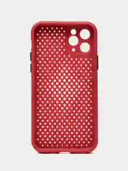 Коралловый чехол силиконовый с перфорацией для Айфон  iPhone 11 /11 Pro / 11 Pro Max / 12