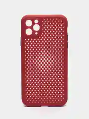 Коралловый чехол силиконовый с перфорацией для Айфон  iPhone 11 /11 Pro / 11 Pro Max / 12