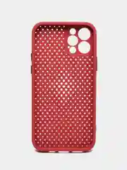 Коралловый чехол силиконовый с перфорацией для Айфон  iPhone 11 /11 Pro / 11 Pro Max / 12