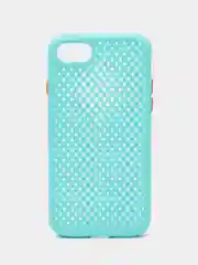 Бирюзовый чехол силиконовый с перфорацией для Айфон  iPhone 11 /11 Pro / 11 Pro Max / 12