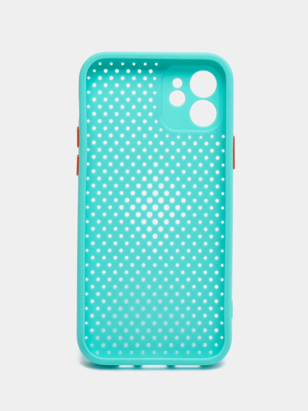 Бирюзовый чехол силиконовый с перфорацией для Айфон iPhone 11 /11 Pro / 11 Pro Max / 12