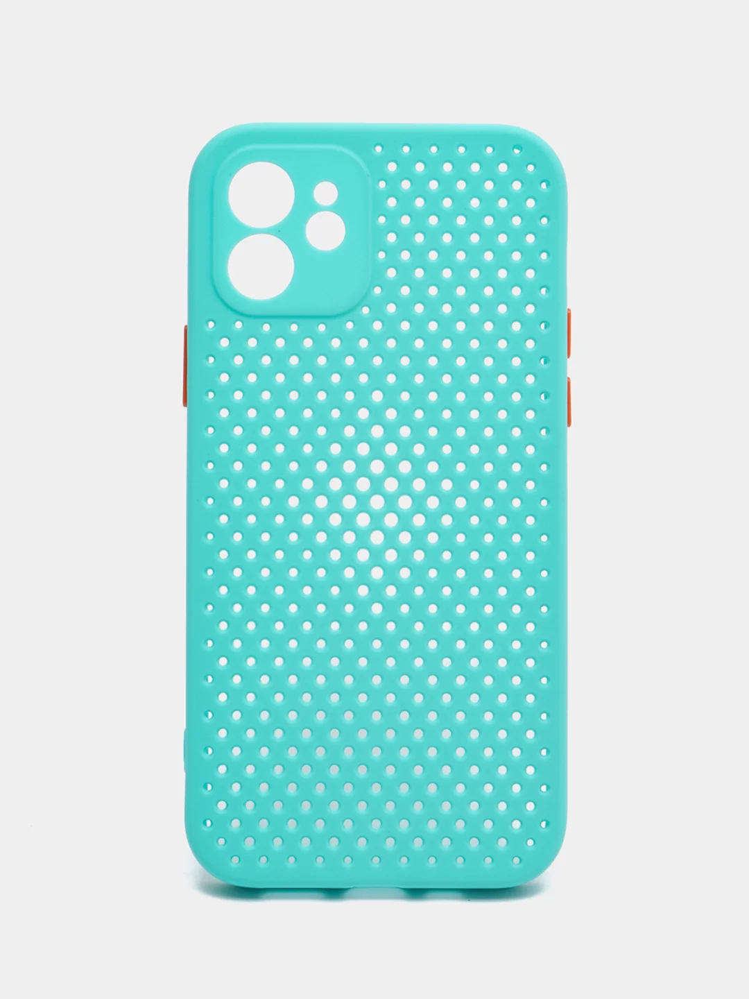 Бирюзовый чехол силиконовый с перфорацией для Айфон iPhone 11 /11 Pro / 11 Pro Max / 12