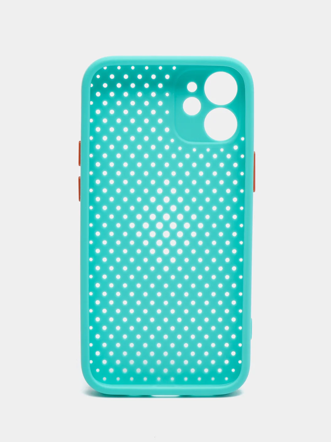 Бирюзовый чехол силиконовый с перфорацией для Айфон iPhone 11 /11 Pro / 11 Pro Max / 12